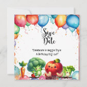 Veggie stijl: Een Verjaardag Veg-out! Kaart (Voorkant)