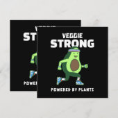 Veggie Strong, Powered by planten Kaart (Voorkant / Achterkant)
