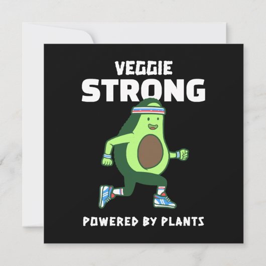 Veggie Strong, Powered by planten Kaart (Achterkant)