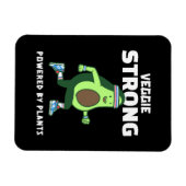 Veggie Strong, Powered by planten Magneet (Horizontaal)