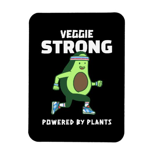 Veggie Strong, Powered by planten Magneet (Verticaal)