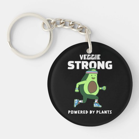 Veggie Strong, Powered by planten Sleutelhanger (Voorkant)