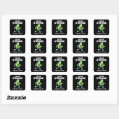 Veggie Strong, Powered by planten Vierkante Sticker (Vel)