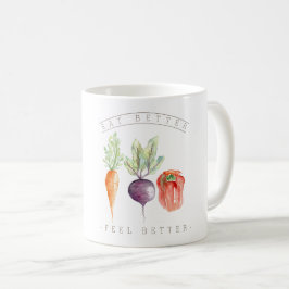 Veggie Trio | Eet beter voel je beter | Biologisch Koffiemok