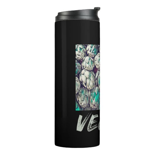 Veggie Vegetarian Gift Thermosbeker (Gedraaid links)