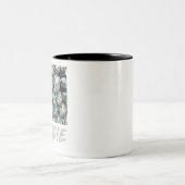 Veggie  Vegetarian Gift Tweekleurige Koffiemok (Center)