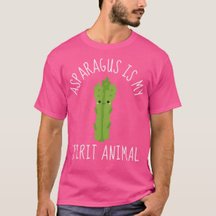 Veggie Vibes Asparagus Mijn Geest Dier T-shirt