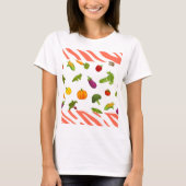 Veggie Vibes: Fris & Leuk Vrouwen Keuken T-shirt (Voorkant)