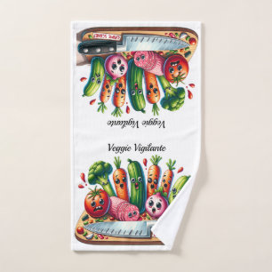 Veggie Vigilante Crime Scene Keuken Handdoek