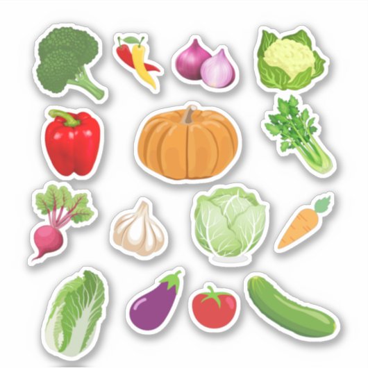 Veggie Vinyl Stickers (Voorkant)