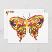 veggieart butterfly briefkaart (Voorkant / Achterkant)