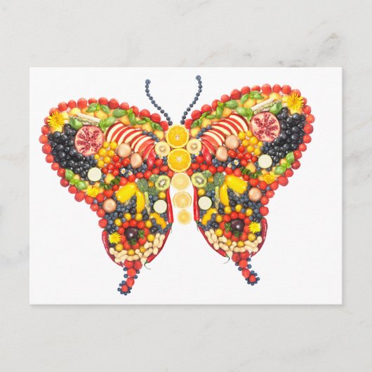 veggieart butterfly briefkaart (Voorkant)