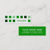 VEGGIEËN (moskeesvierkantjes) Mini Visitekaartje (Voorkant / Achterkant)