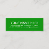 VEGGIEËN (moskeesvierkantjes) Mini Visitekaartje (Achterkant)