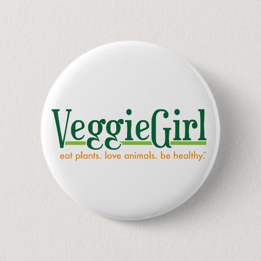 VeggieGirl-Button Ronde Button 5,7 Cm (Voorkant)