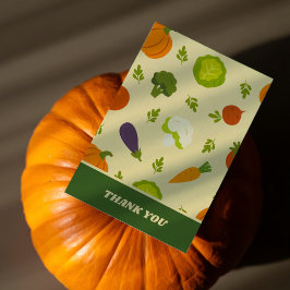 Veggiepatroon Bedankkaart