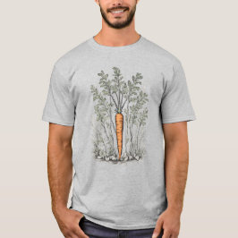 Veggies 21 wortelen, groenten, tuinman, eten t-shirt