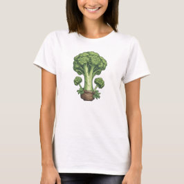 Veggies 3 broccoli, broccoli, groente, tuin t-shirt