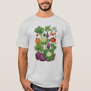 Veggies 4 tuinieren, cadeau, groenten, tuinman t-shirt