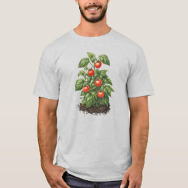 Veggies 5 tomaten, voedsel, boer, tuinman, fruit t-shirt