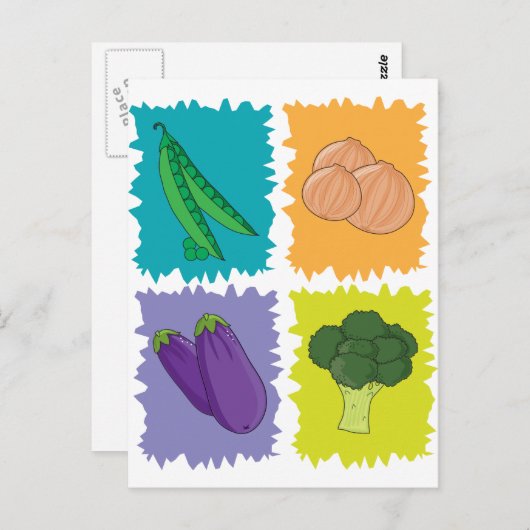 Veggies Briefkaart (Voorkant / Achterkant)