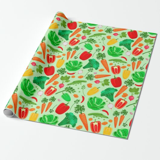 Veggies Cadeaupapier (Uitgerold)