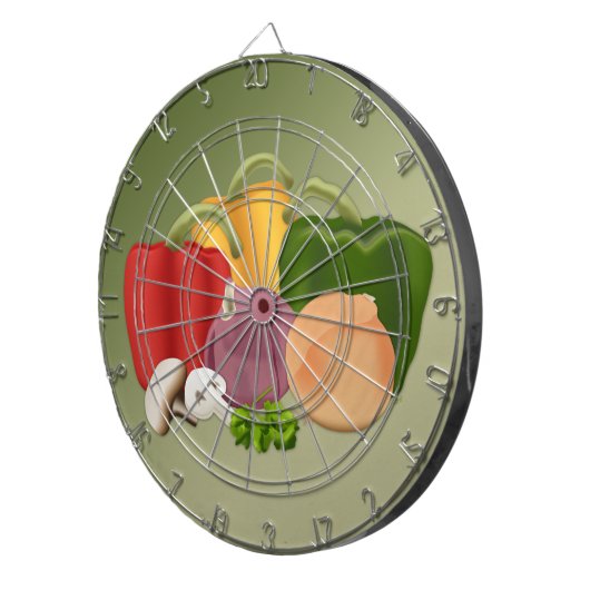 Veggies Dartbord (Voorkant Rechts)