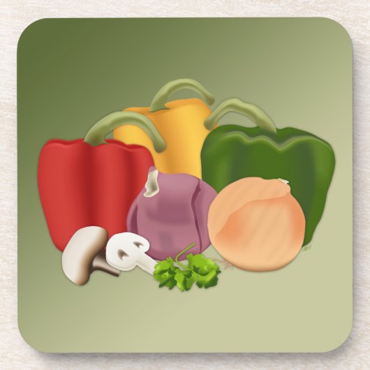 Veggies Drankjes Onderzetter (Voorkant)