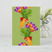 Veggies & Flowers, Garden Club Invitation Kaart (Staand voorkant)