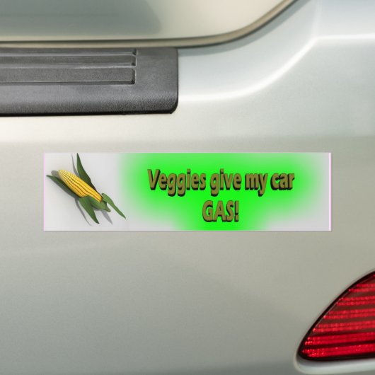 Veggies geven mijn auto-gastanker bumpersticker (Op auto)