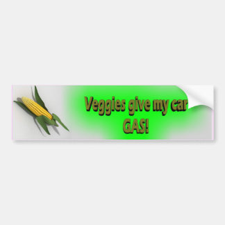 Veggies geven mijn auto-gastanker bumpersticker