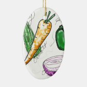 Veggies Keramisch Ornament (Rechts)