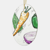 Veggies Keramisch Ornament (Links)