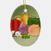 Veggies Keramisch Ornament (Achterkant)