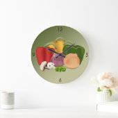 Veggies Large Clock Grote Klok (Huis)