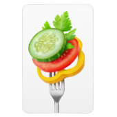 Veggies op een vork magneet (Verticaal)