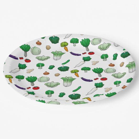 Veggies Papieren Bordje (Gekanteld)