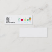 Veggies-profielkaart Mini Visitekaartje (Voorkant / Achterkant)