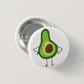 Veggies Save the Day Avocado Button (Voorkant /achterkant)