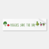 Veggies Save the Day Bumpersticker (Voorkant)