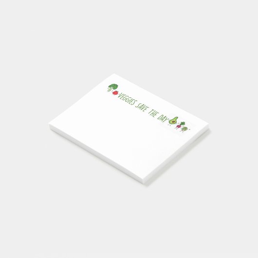 Veggies Save the Day Post-it Notes (Schuin)