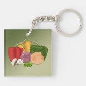 Veggies Sleutelhanger (Achterkant)