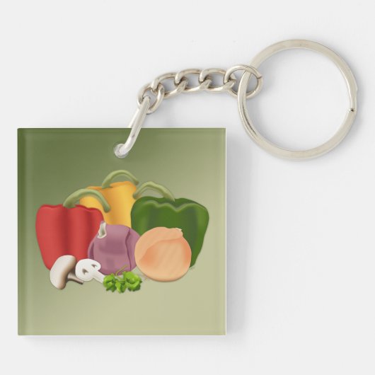 Veggies Sleutelhanger (Achterkant)