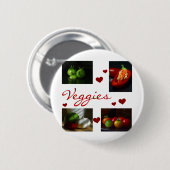 Veggies T-shirts en Gifts Ronde Button 5,7 Cm (Voorkant /achterkant)