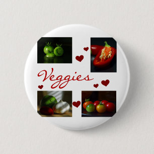 Veggies T-shirts en Gifts Ronde Button 5,7 Cm