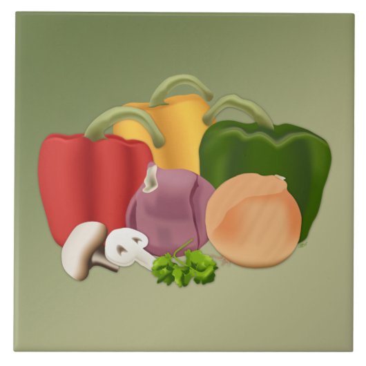 Veggies Tegeltje (Voorkant)