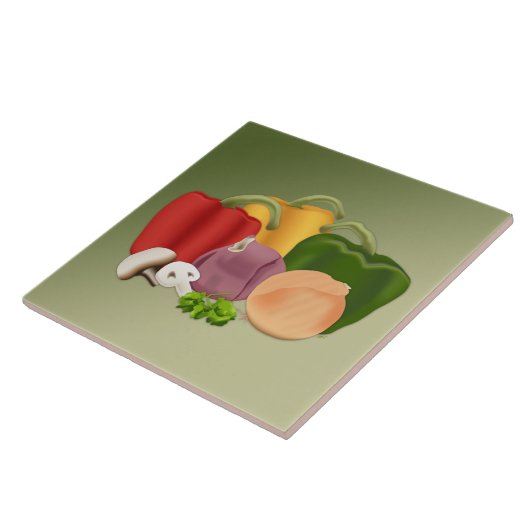 Veggies Tegeltje (Zijkant)