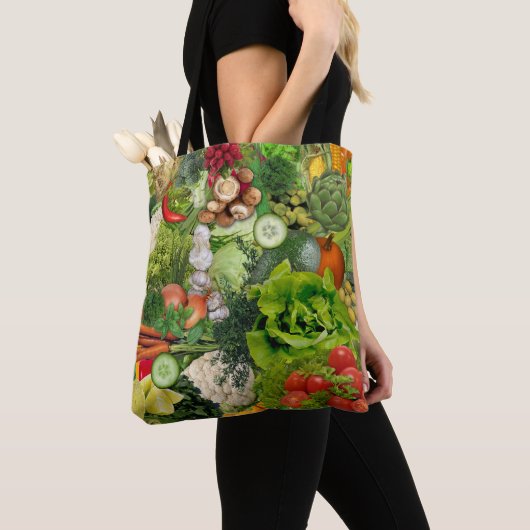 Veggies 🥕 🥬 🧅 tote bag (Dichtbij)