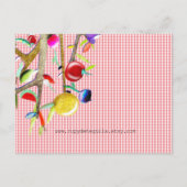 Veggies Waterverf Vichy Pattern Briefkaart (Voorkant)