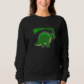 Veggiesaurus Proud Vegan Vegetarian Dinosaur Trui (Voorkant)